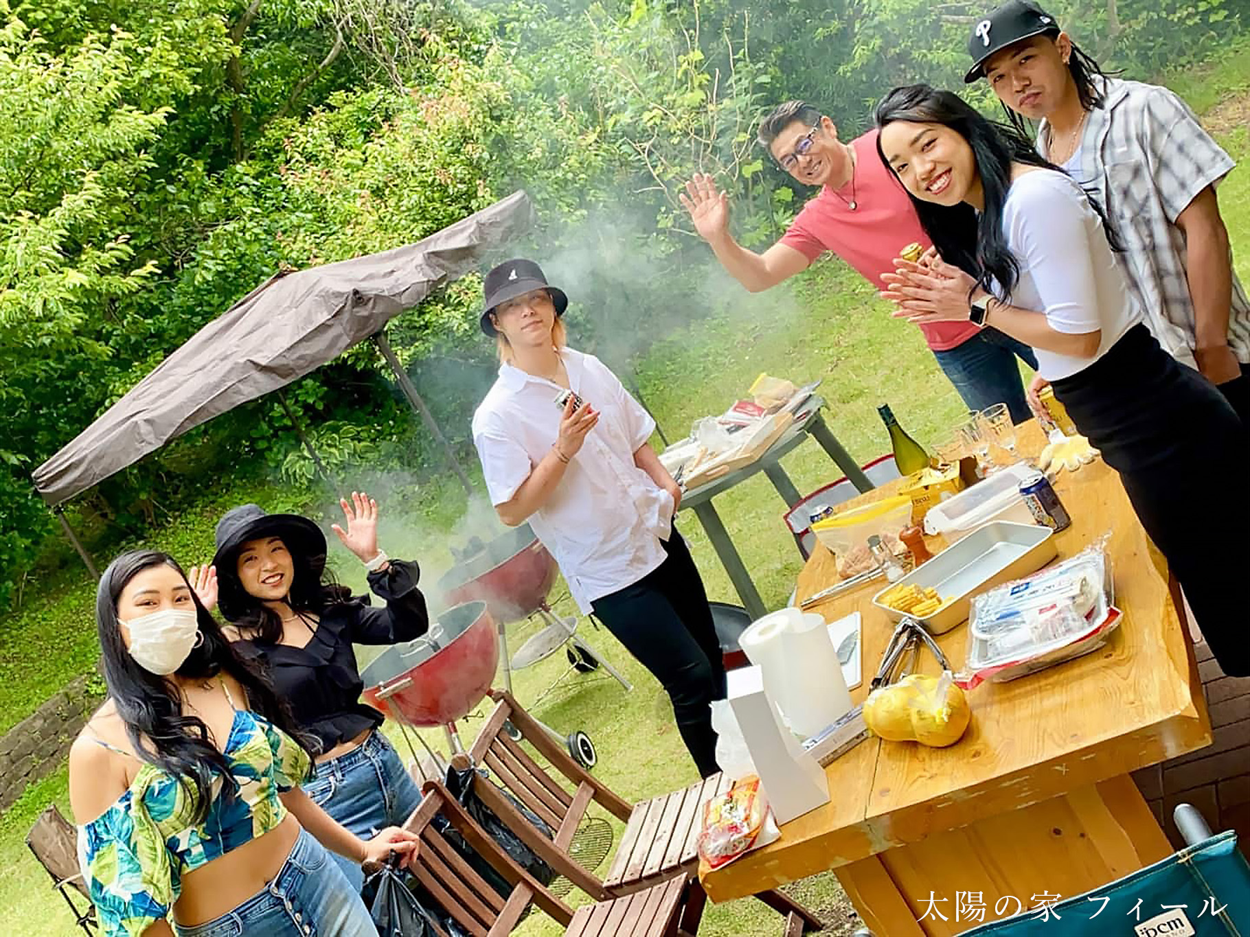 庭でのひととき